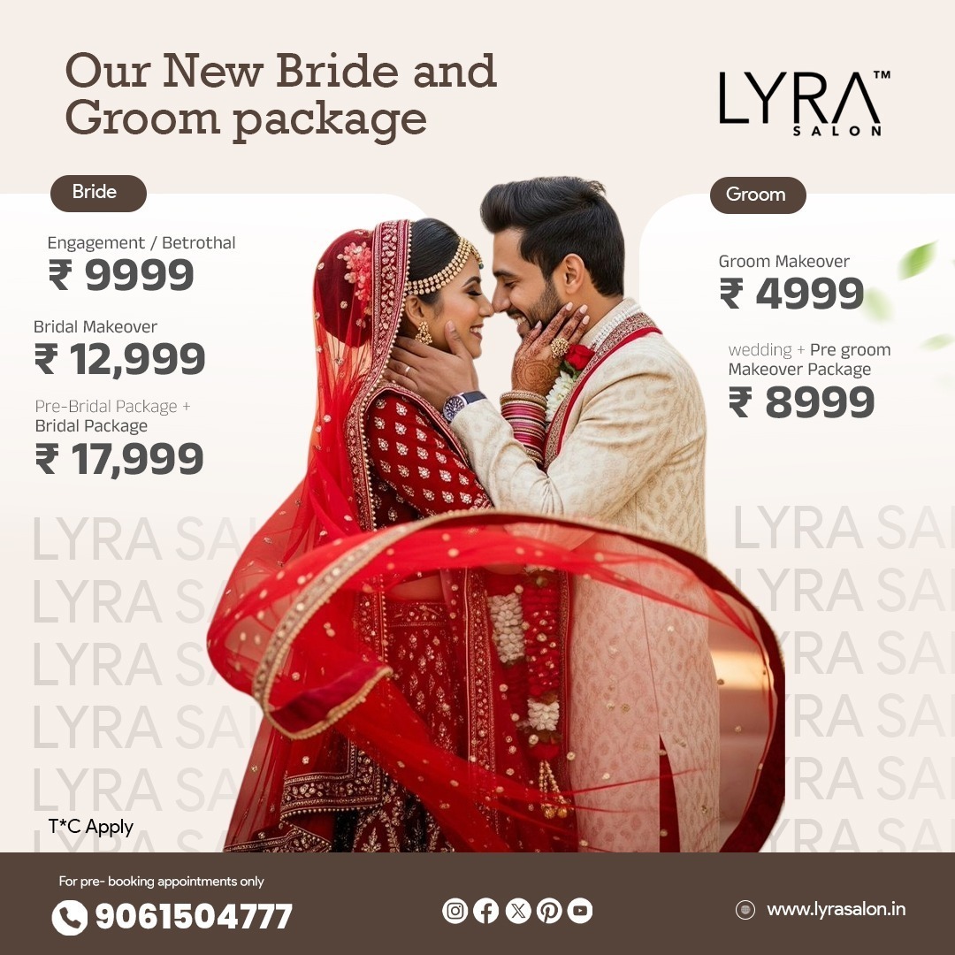 New Bride and Groom Package at Lyra Salon